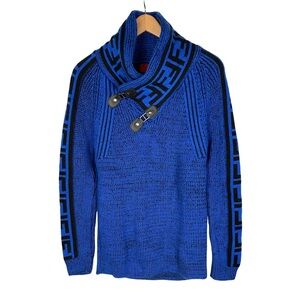 Young Republic Men’s Shawl Collar Sweater Wool Blend Chunky Knit